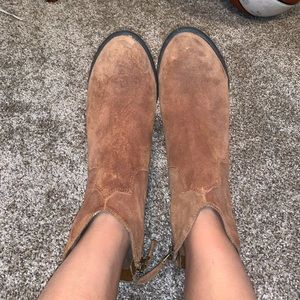 Franco Sarto Suede Booties